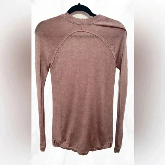 Lululemon Sunshine Coast Knit Pullover heathered mink berry sweater 4 - Picture 3 of 4